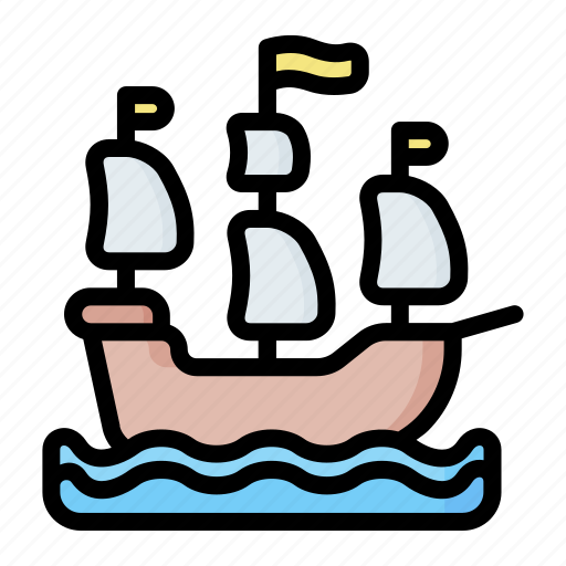 Adventure, ocean, old, pirate, sail icon - Download on Iconfinder