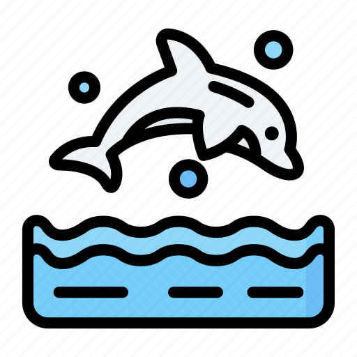 Dolphin, fish, marine, nautical, ocean icon - Download on Iconfinder