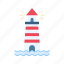 lighthouse, guidance, beacon, safety, harbor, nautical, ocean, light 