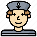 avatar, man, people, profile, sailor, user