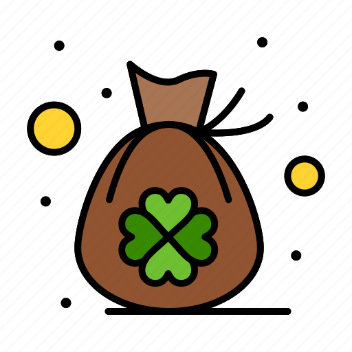Bag, clover, luck icon - Download on Iconfinder