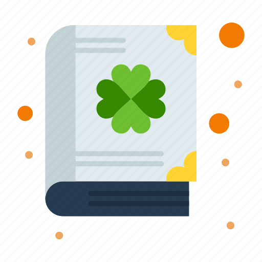Book, clover, day, patrick icon - Download on Iconfinder