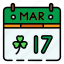 calendar, 17th march, event, celebration, saint patrick, shamrock, ireland, patrick, culture 