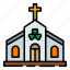 church, cross, christian, religion, catholic, building, saint patrick, shamrock, event 