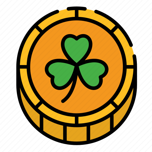 Money, gold, clover, saint patrick, shamrock, ireland, pot icon - Download on Iconfinder