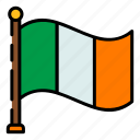 ireland, flag, ireland flag, country, nation, saint patrick, shamrock, irish, event