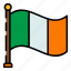 ireland, flag, ireland flag, country, nation, saint patrick, shamrock, irish, event 