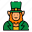 leprechaun, irish, man, green, saint patrick, shamrock, ireland, patrick, culture 