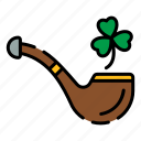 pipe, smoke, tobacco, smoking, cigarette, leprechaun, saint patrick, shamrock, irish