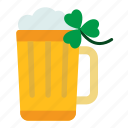beer, drink, alcohol, beverage, wine, glass, shamrock, saint patrick, irish