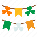 garland, saint patrick, shamrock, ireland, event, decoration, ornament, celebration, clover