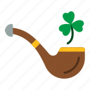pipe, smoke, tobacco, smoking, cigarette, leprechaun, saint patrick, shamrock, irish