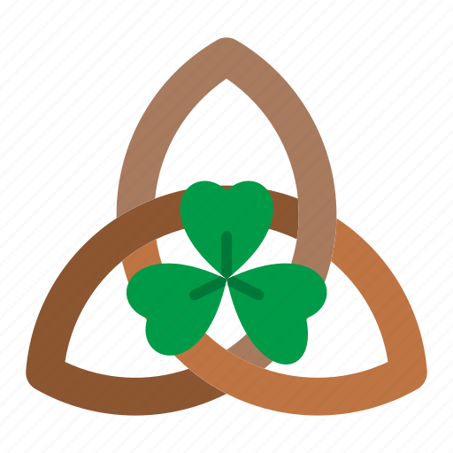 Triquetra, celtic, triangle, religion, sign, saint patrick, shamrock icon - Download on Iconfinder