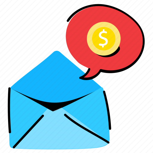 Money envelope, cash envelope, money back, capital, dollar sticker - Download on Iconfinder