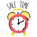 alarm, sale time, clock, timekeeper, timepiece