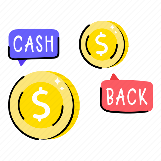 Money back, cash back, money return, cash return, payment return sticker - Download on Iconfinder