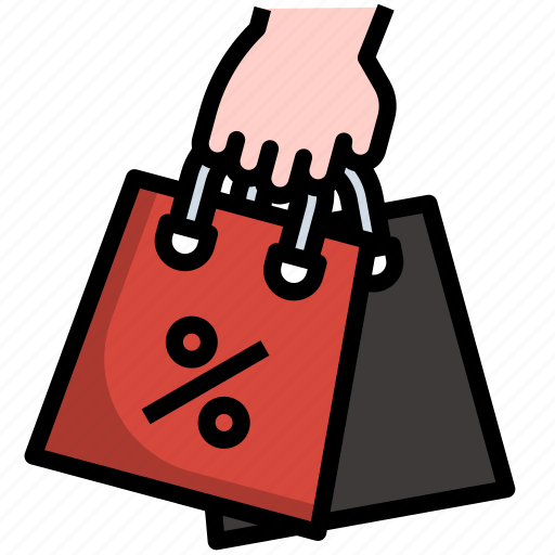 Hand, holding, shopping, bag, sale, discount icon - Download on Iconfinder