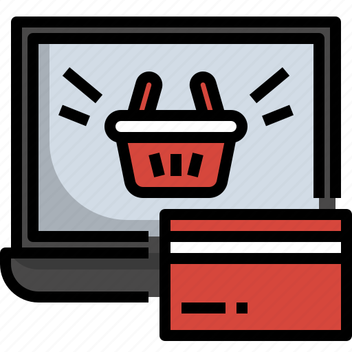 Payment, online, shopping, laptop, credit, cart, ecommerce icon - Download on Iconfinder