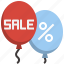balloon, sale, discount, promotion, decoration 