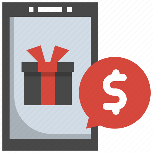 Cashless, shopping, smartphone, online, commerce, gift, package icon - Download on Iconfinder