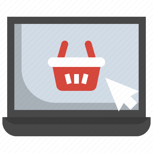 Laptop, online, cart, shopping, ecommerce, commerce icon - Download on Iconfinder