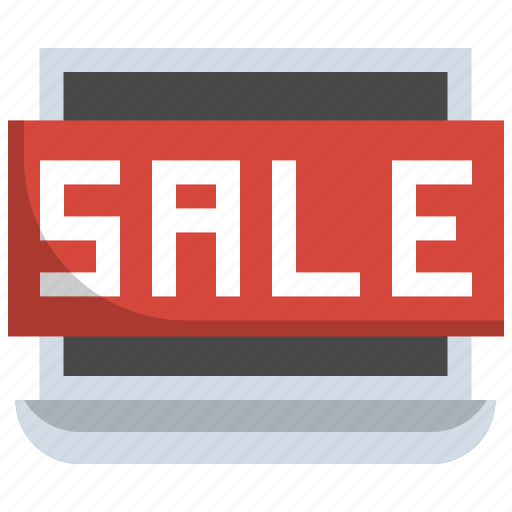 Sale, laptop, promotion, online, shopping, discount, ecommerce icon - Download on Iconfinder