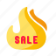 hot sale, sale, offer, price, hot deal, discount, tag, flame, fire 