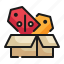 box, discount, label, shopping, shop, package, sale icon 