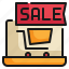 advertising, shopping, online, cart, shop, web, sale icon 