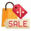 bag, shopping, discount, label, shop, sale icon