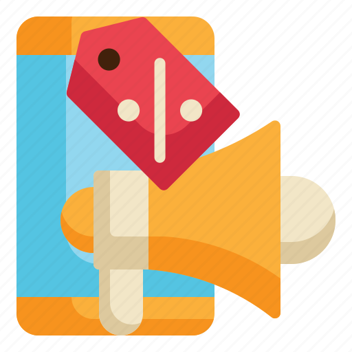 Discount, megaphone, mobile, phone, sale icon icon - Download on Iconfinder