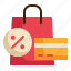 discount, shopping, credit, card, shop, payment, sale icon 