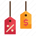 tag, label, discount, hang, price, sale icon
