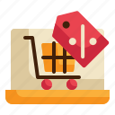 shopping, cart, discount, online, shop, sale icon