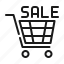 cart, shopping, discount, shop, store, sale icon 