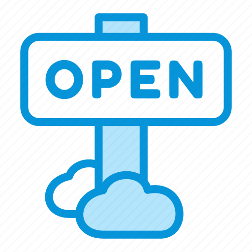 Online, open, sales, shop, sign icon - Download on Iconfinder