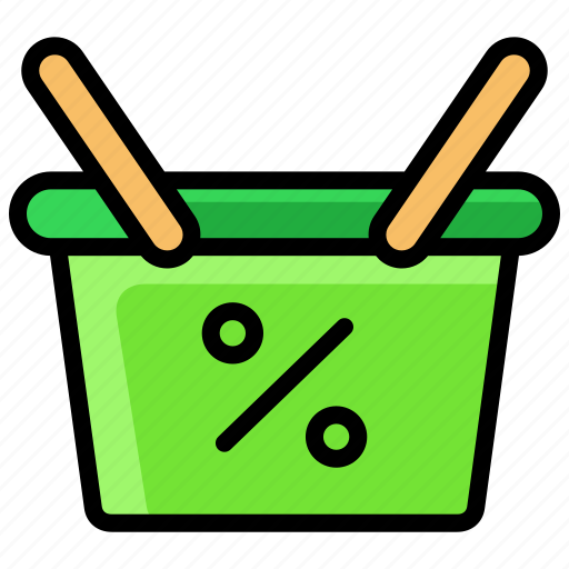 Basket, discount, sale, percent, shop, black friday icon - Download on Iconfinder
