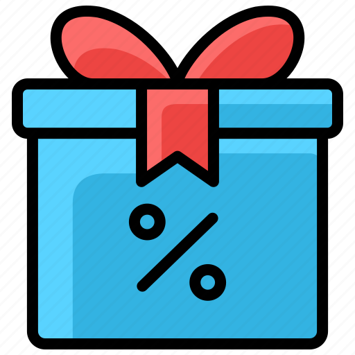Gift, discount, sales, black friday, percent, box icon - Download on Iconfinder