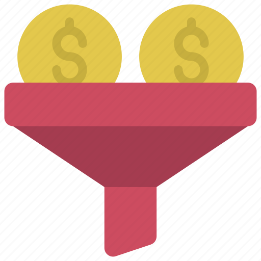 Funnel, funnelling, money icon - Download on Iconfinder