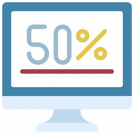 Half, price, discount, offer, percentage icon - Download on Iconfinder
