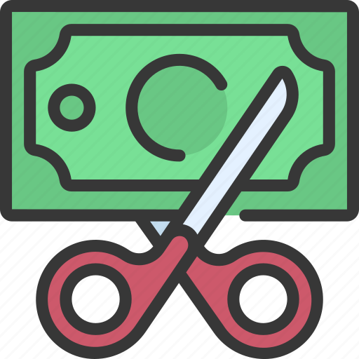 Cut, costs, scissors, money icon - Download on Iconfinder