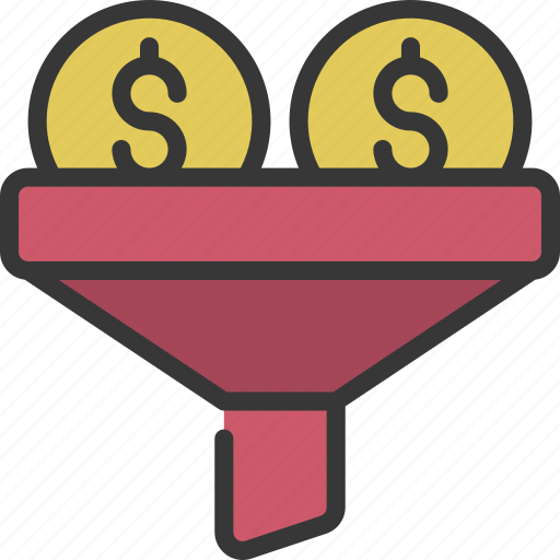 Funnel, funnelling, money icon - Download on Iconfinder