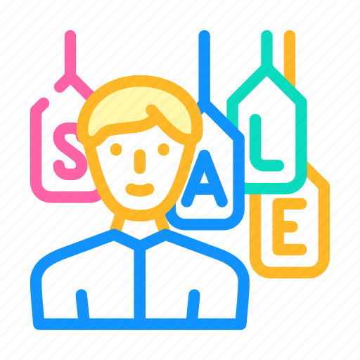 Salesman, shop, season, discount, business, occupation icon - Download on Iconfinder