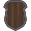 shield, wooden, armor, protect, battle 