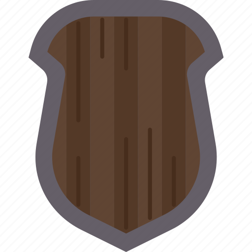 Shield, wooden, armor, protect, battle icon - Download on Iconfinder