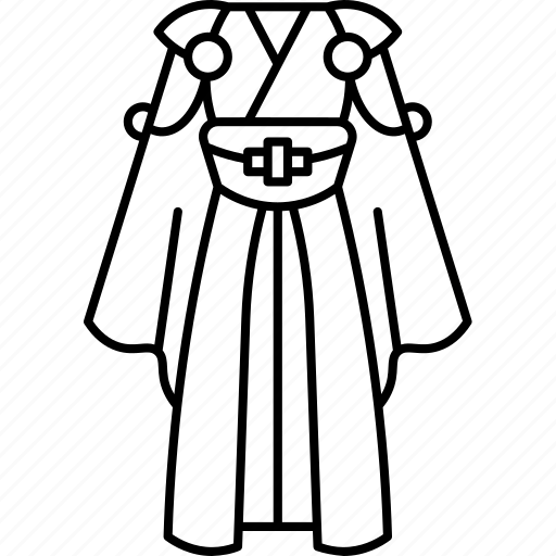 Samurai, cloak, garment, cape, wear icon - Download on Iconfinder