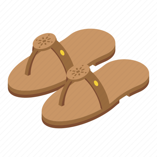 Classic, sandals, isometric icon - Download on Iconfinder