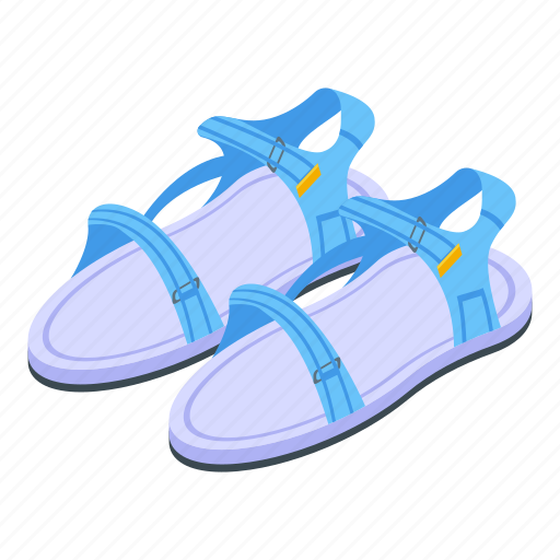 Shop, sandals, isometric icon - Download on Iconfinder