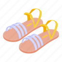 casual, sandals, isometric