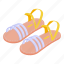 casual, sandals, isometric 
